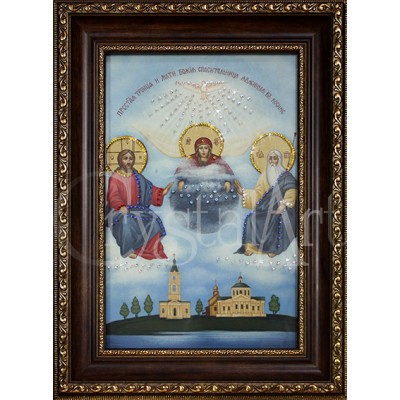 Святая Троица (стеклопечать)